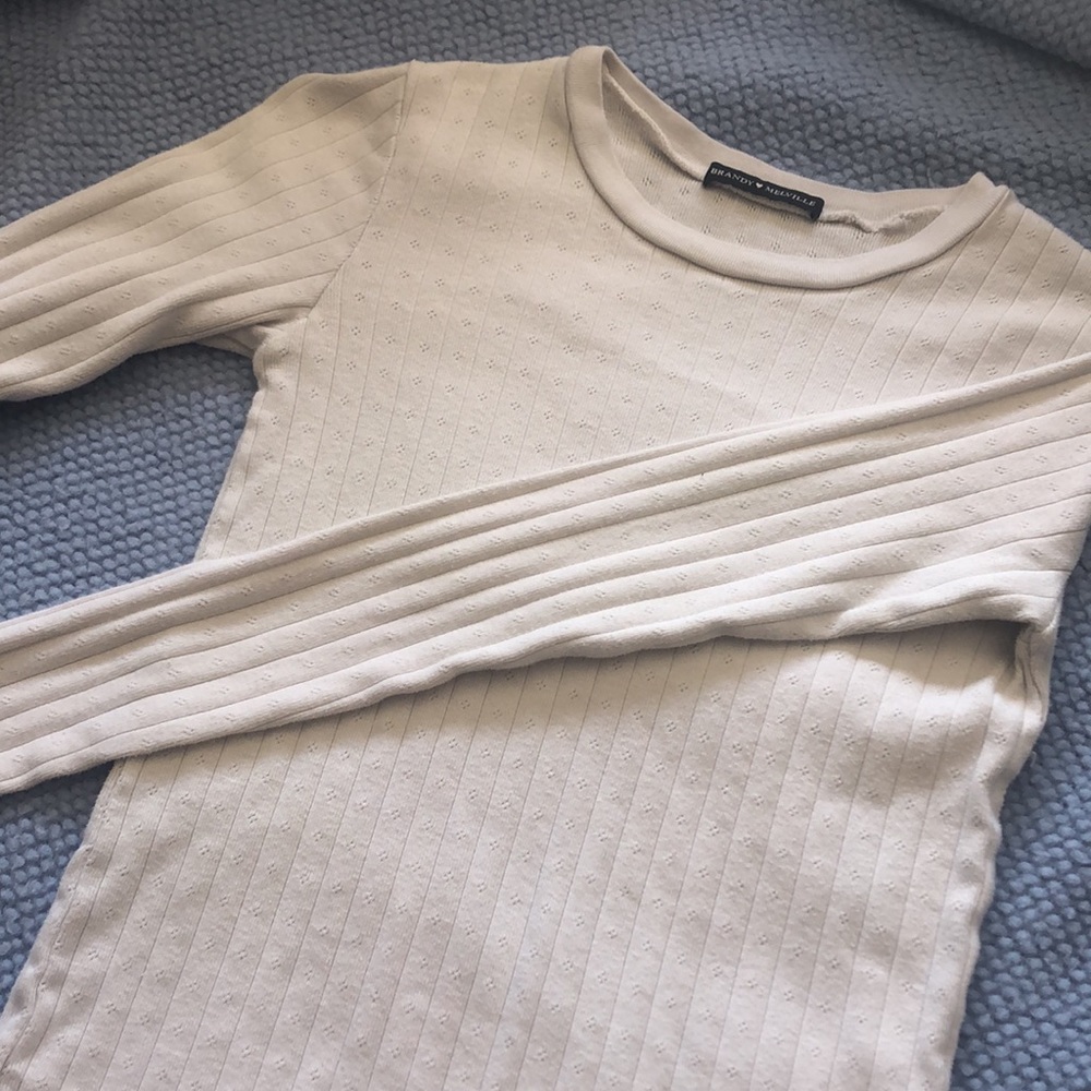 Brandy Melville Pointelle Long Sleeve